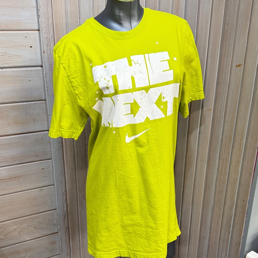 Nike Bright Green Tee with White Text